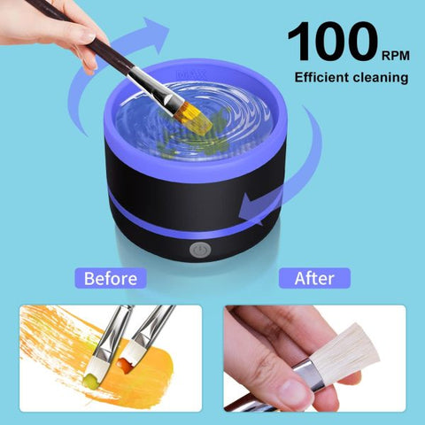 Makeup & Paint Brush Cleaner Machine – Electric (random Color)