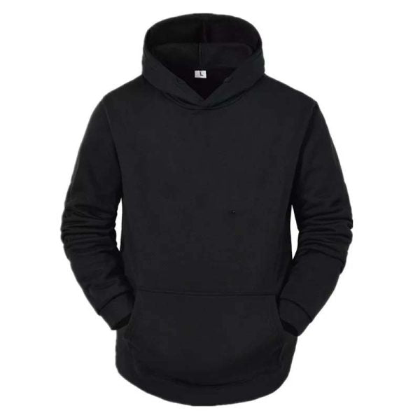 Long Sleeve Solid Color Regular Fit Men Sweatshirt / Hoodie