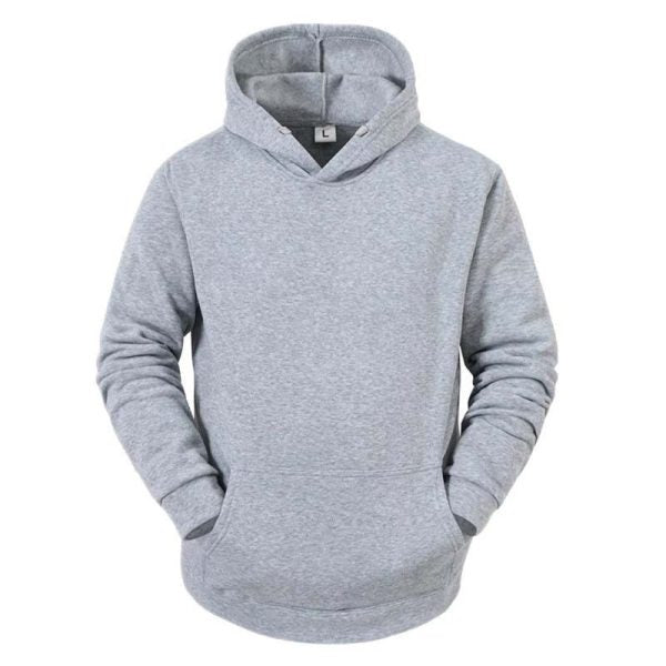 Long Sleeve Solid Color Regular Fit Men Sweatshirt / Hoodie