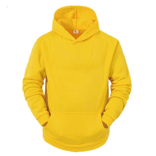 Long Sleeve Solid Color Regular Fit Men Sweatshirt / Hoodie